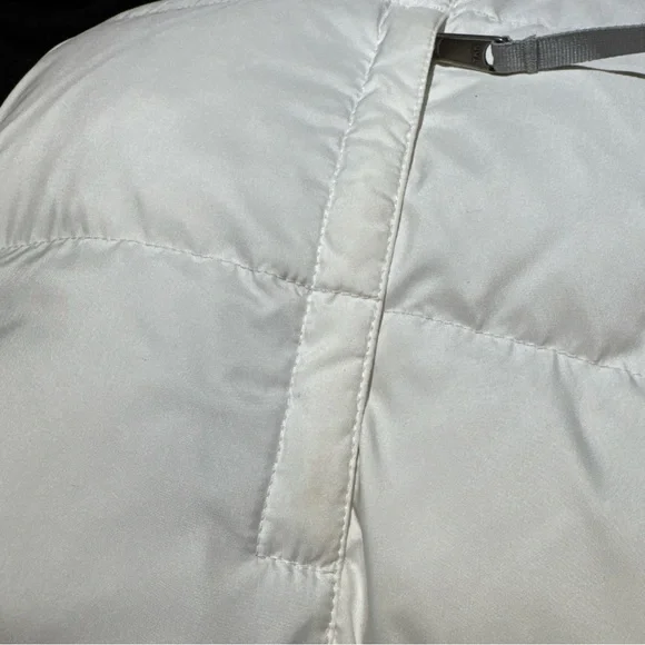 The North Face Nuptse 700 Down Puffer Vest Women’s White Gray Medium - Picture 7 of 8